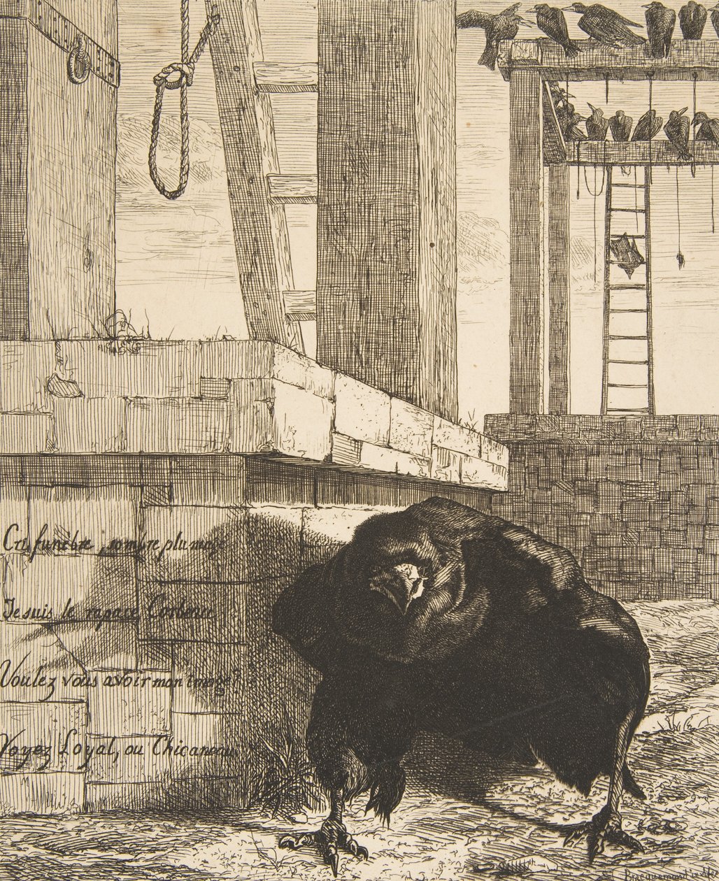 Korpen, 1859. av Felix Bracquemond