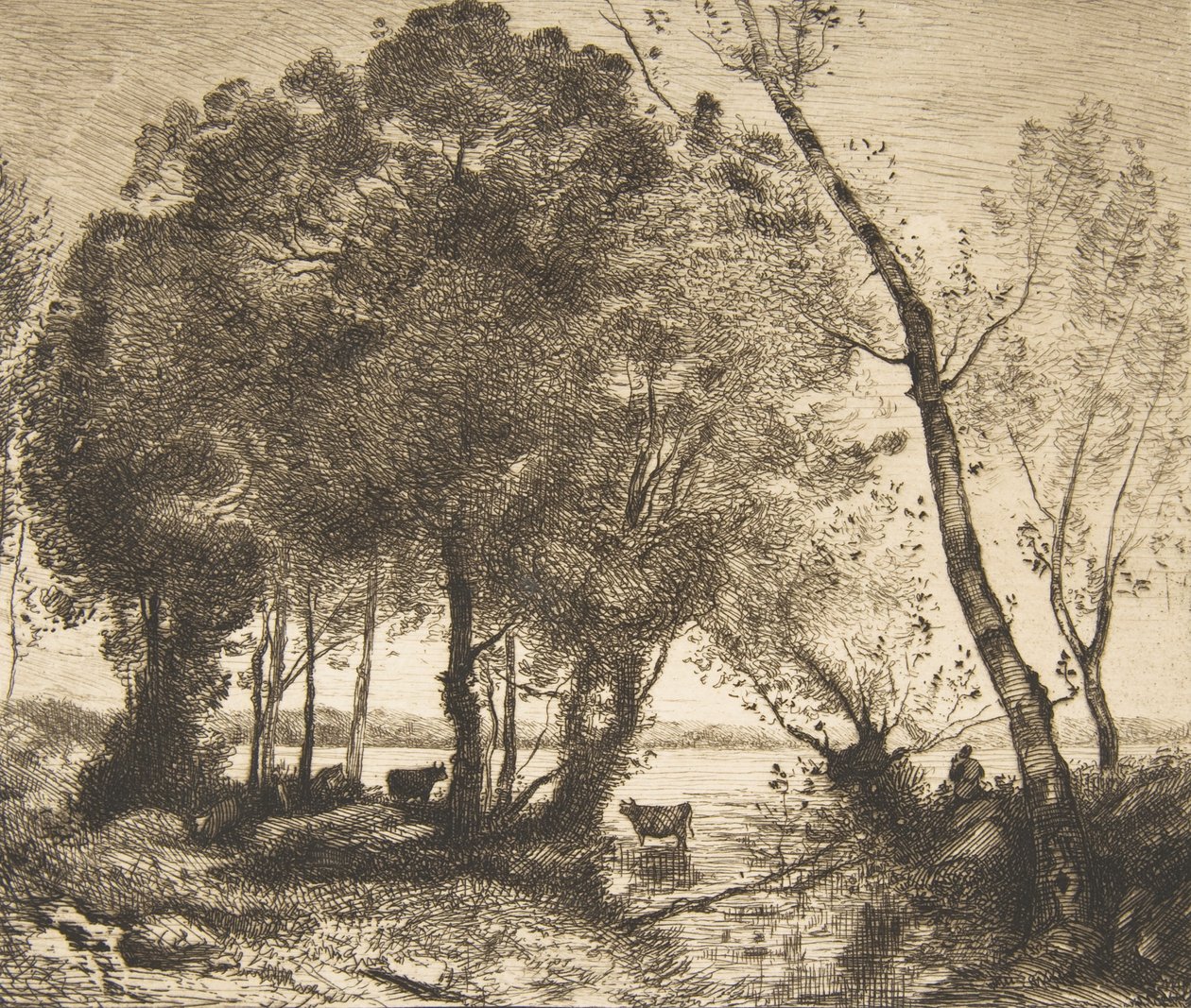 Sjön, 1861. av Felix Bracquemond