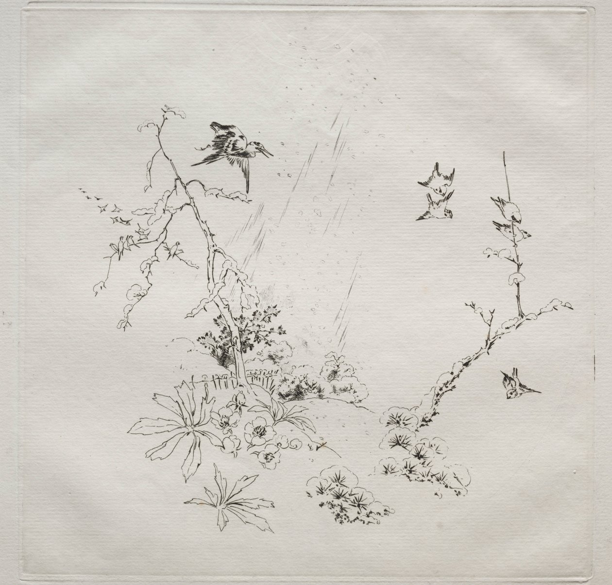 Parisian Service Haviland service: Snow no. 6, 1875. av Felix Bracquemond