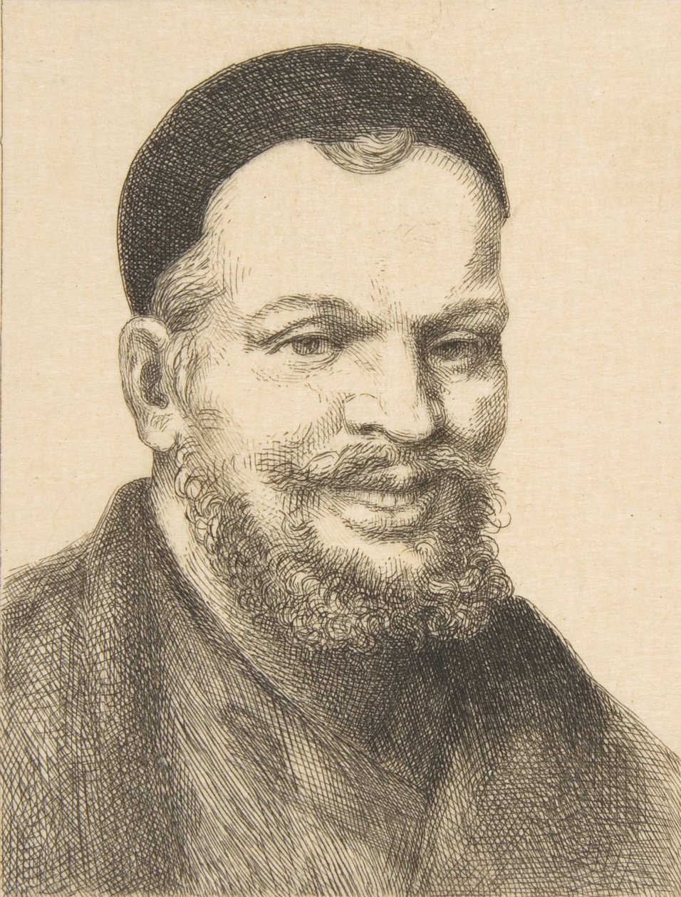 Porträtt av Rabelais, 1868. av Felix Bracquemond