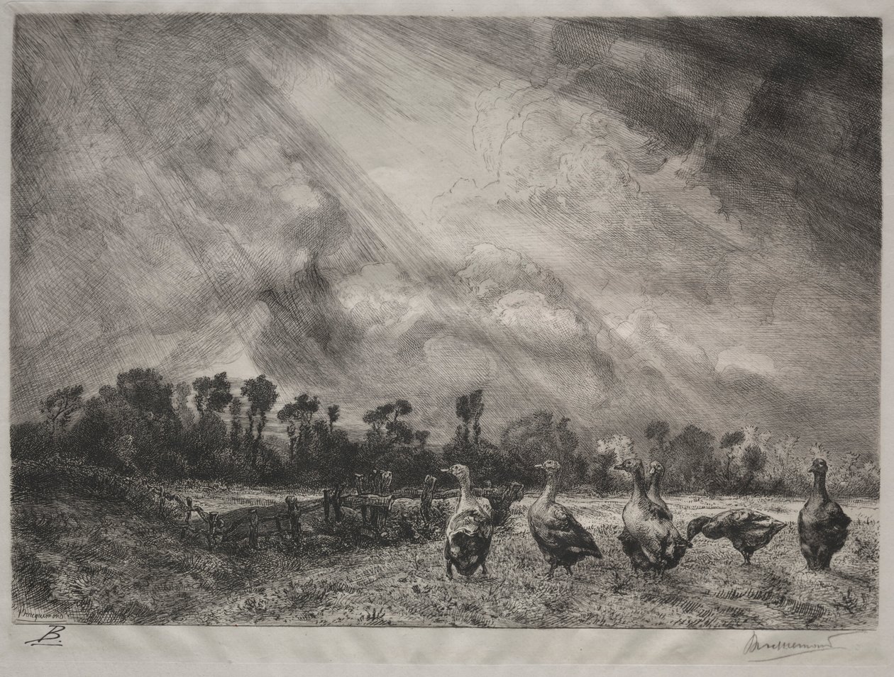 Stormmolnet, 1878-1887. av Felix Bracquemond