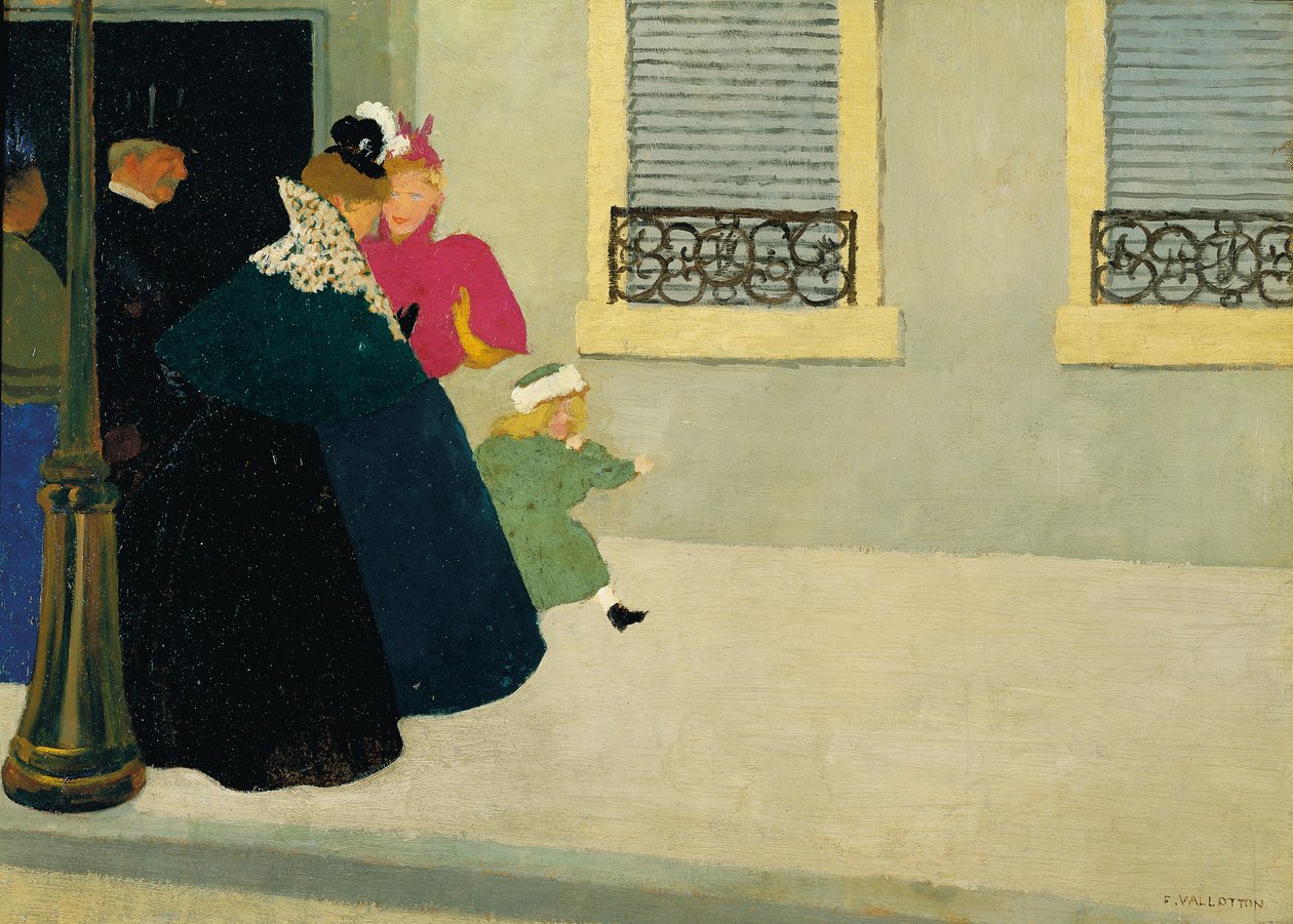 En promenad, ca 1895 av Felix Edouard Vallotton