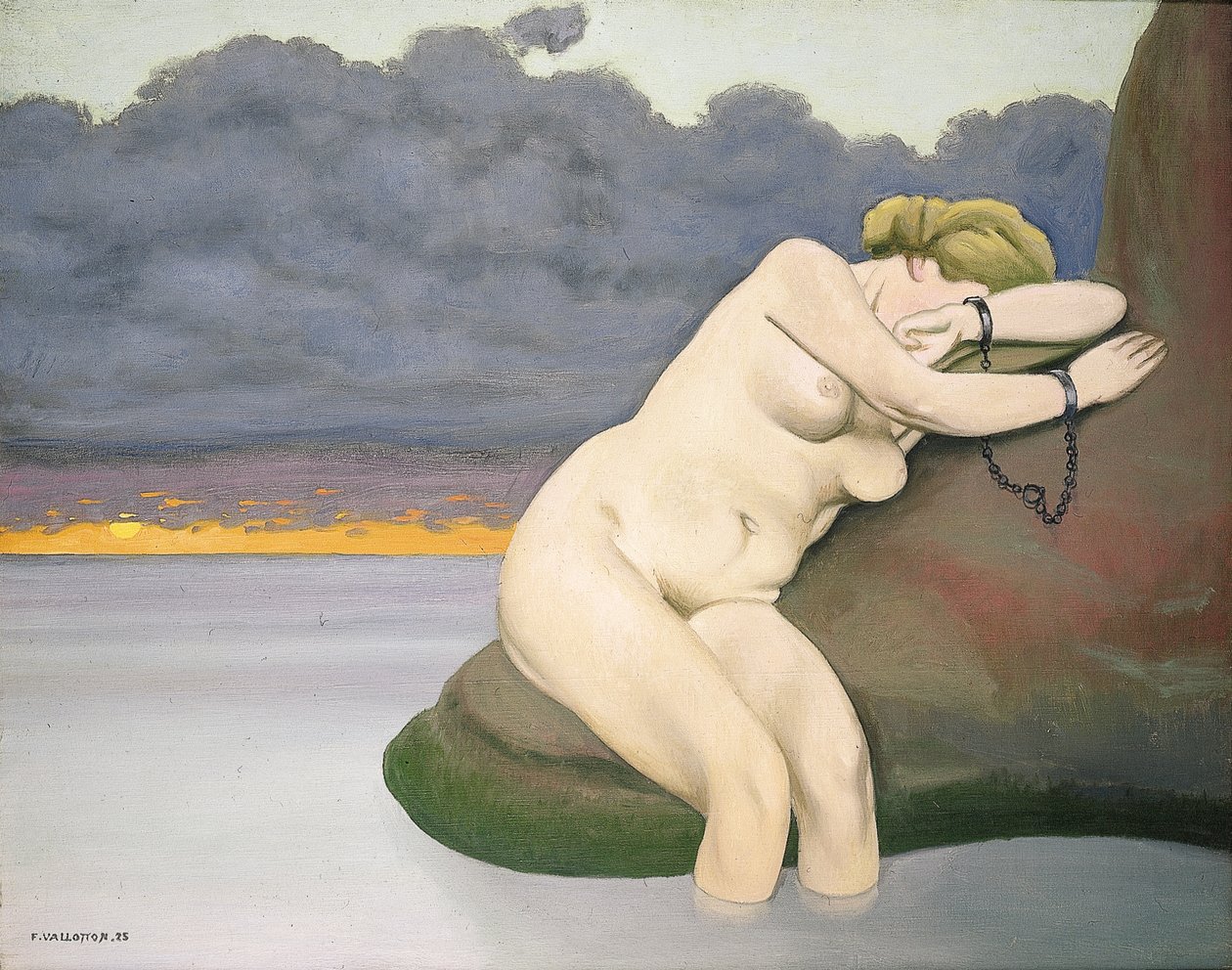 Andromeda bunden av Felix Edouard Vallotton