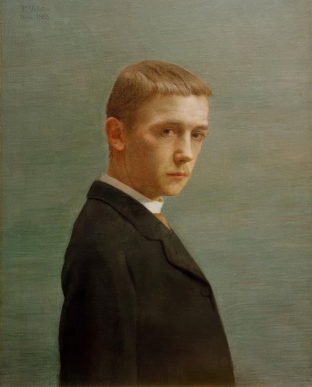 Självporträtt vid tjugo års ålder av Felix Edouard Vallotton