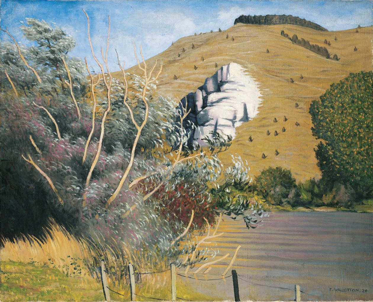 Banken av Seine vid Tournedos, 1920 av Felix Edouard Vallotton