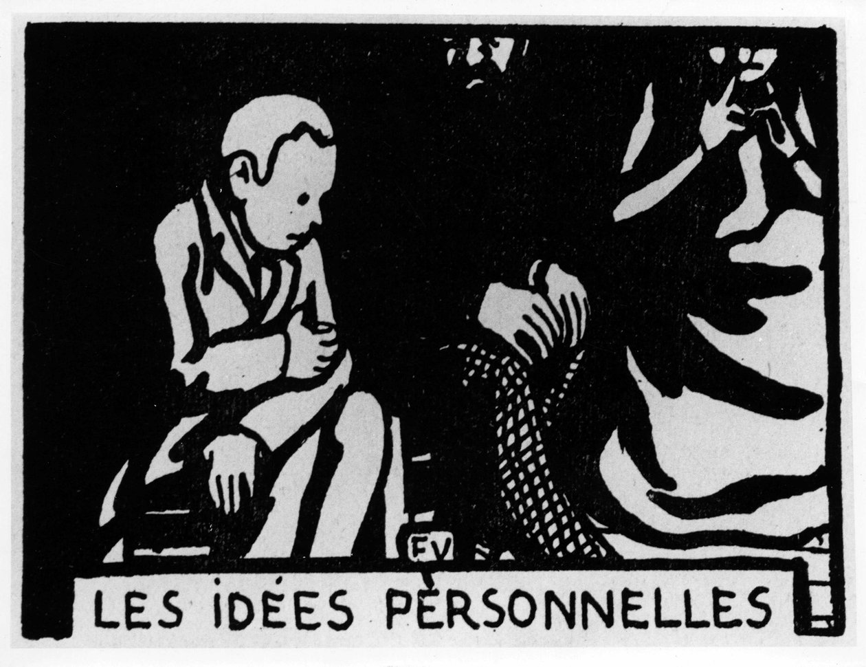 Morotshuvud: "personliga idéer" skriven av Jules Renard, red. Flammarion (illustration) av Felix Edouard Vallotton