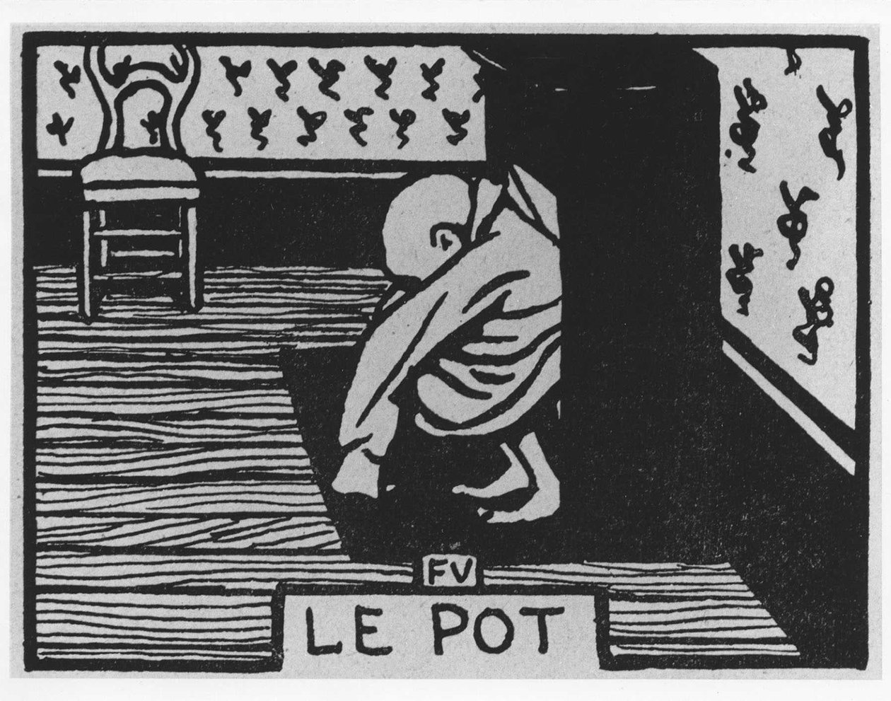 Morotspoil: ""krukan"", Jules Renard, illustration av Felix Vallotton, red. Flammarion. av Felix Edouard Vallotton