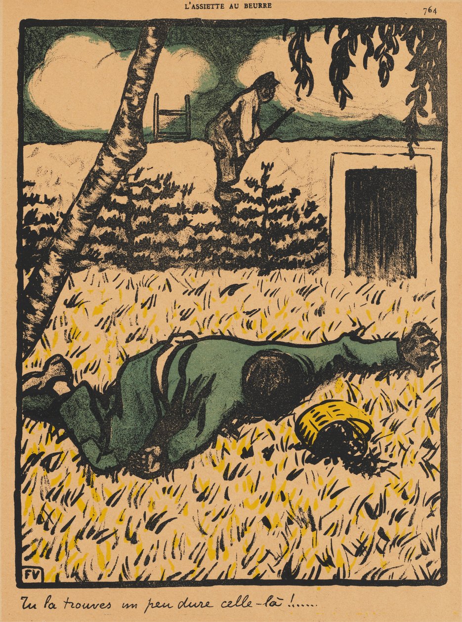 Crimes and Punishments VII, 764: Du kommer att upptäcka att det är ganska svårt!, 1901. av Felix Edouard Vallotton