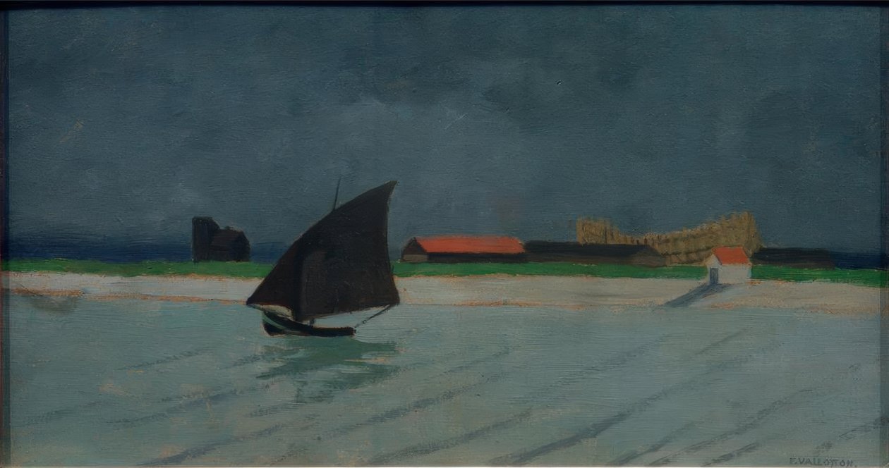 Seines mynning (havslandskap) av Felix Edouard Vallotton
