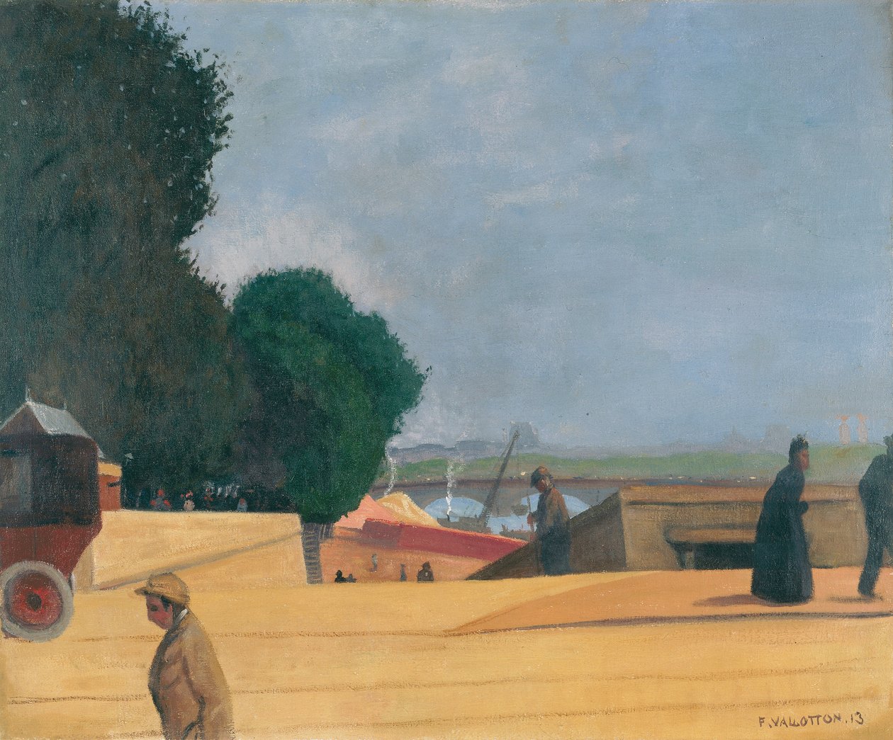 Inträde till Pont de l"Alma, 1913 av Felix Edouard Vallotton