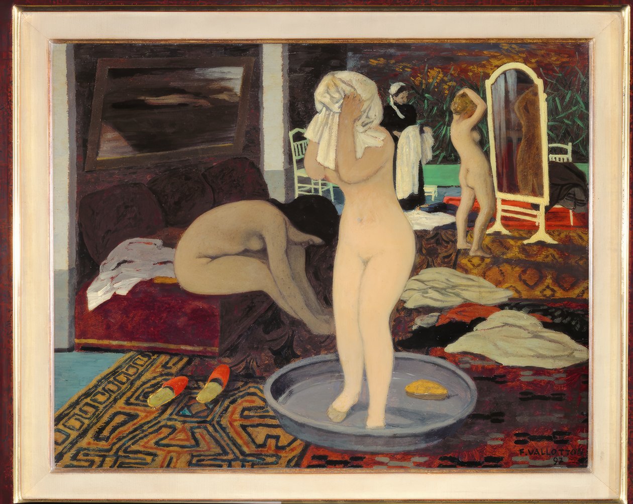 Kvinnor på sin toalett av Felix Edouard Vallotton