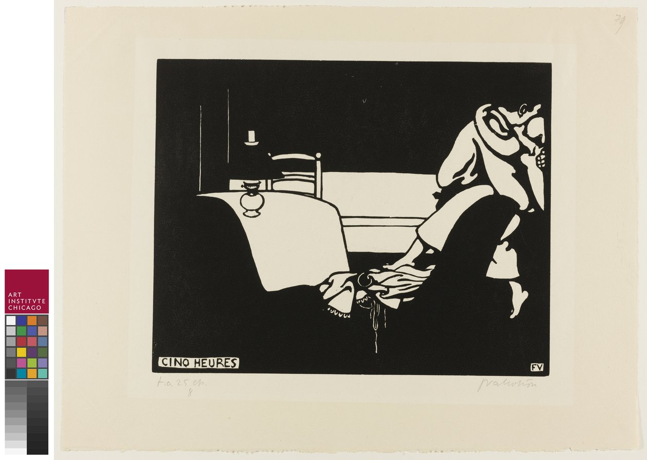 Five O"Clock, skylt sju från Intimacies, 1898 av Felix Edouard Vallotton