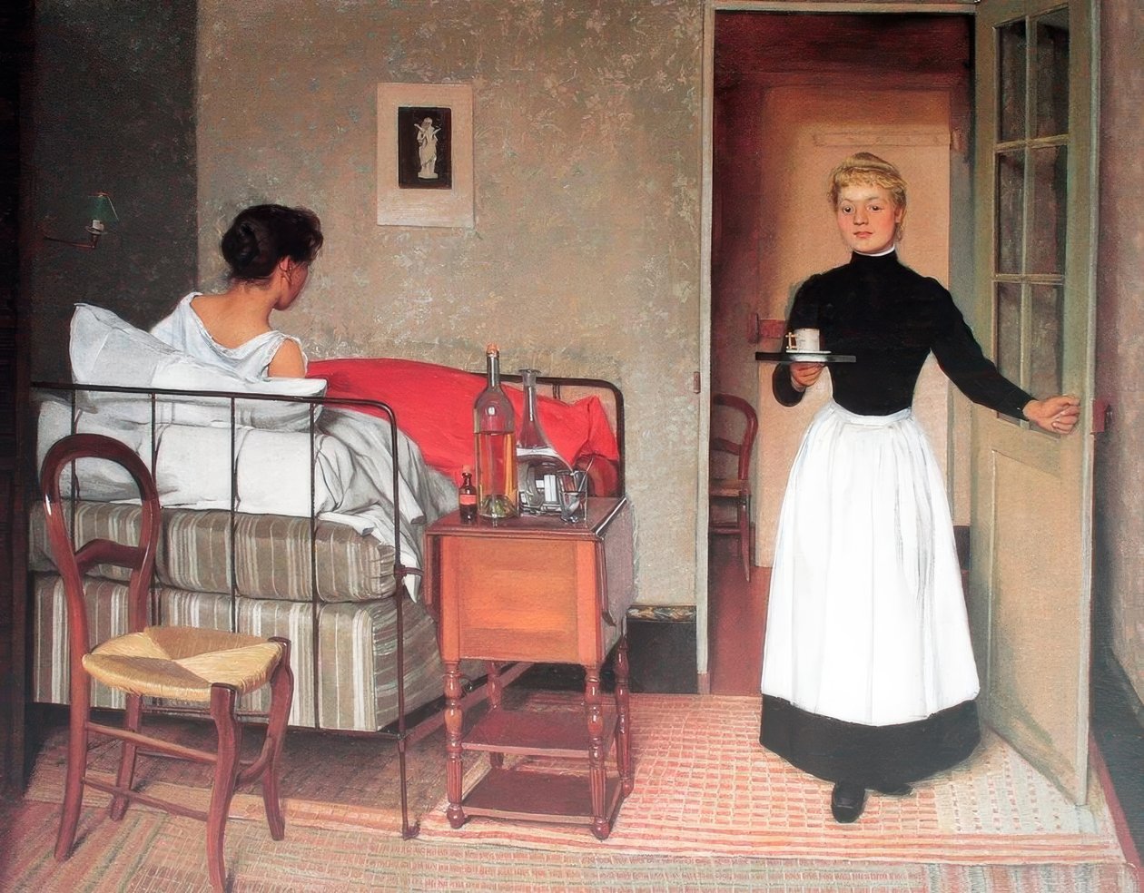Félix Edouard Vallotton (1865 – 1925) schweizisk målare, 1892 patienten av Felix Edouard Vallotton