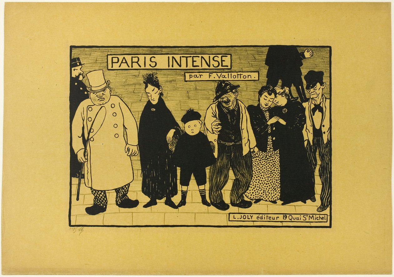 Frontispice till Paris Intense av Felix Edouard Vallotton