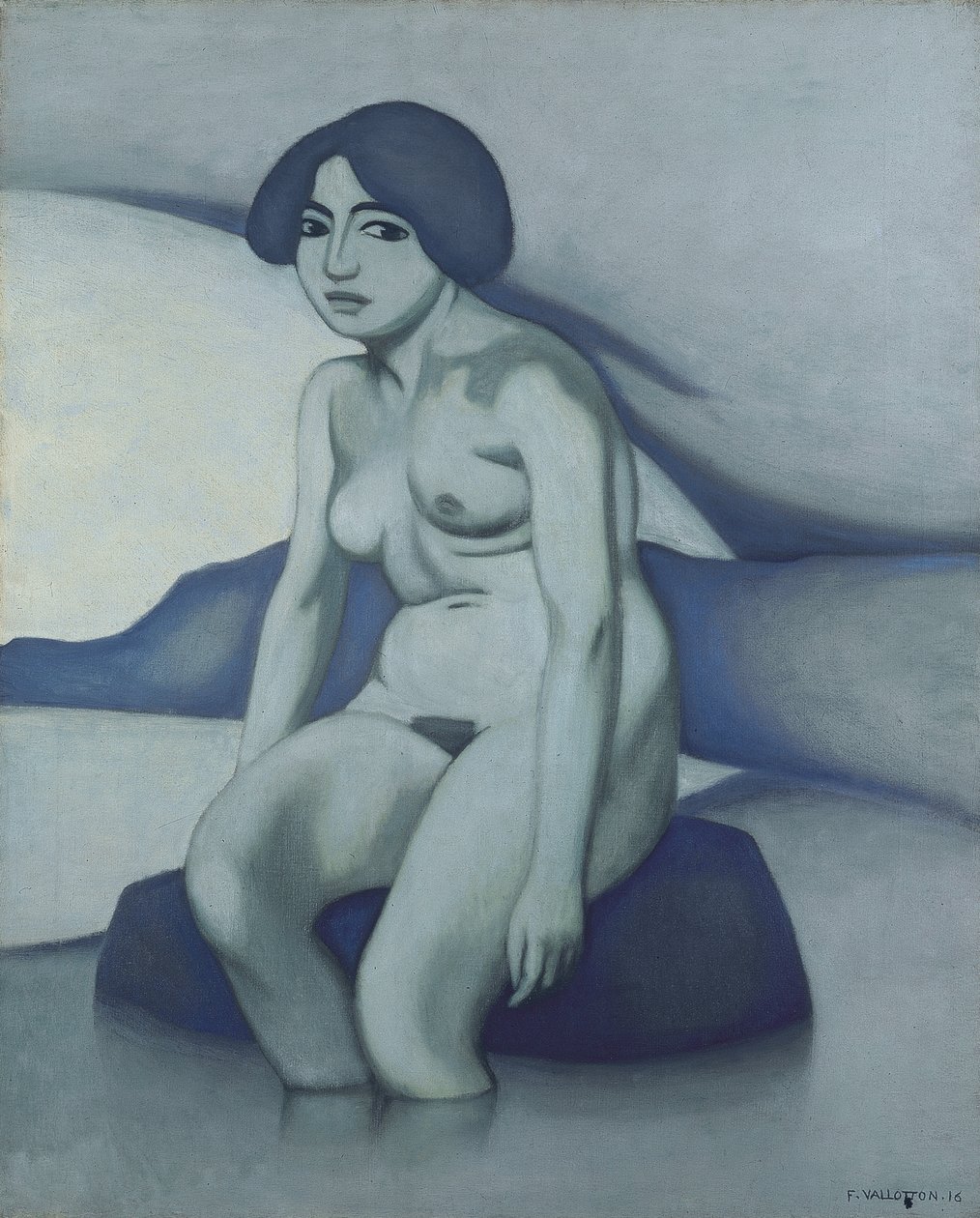 Grön naken, 1916 av Felix Edouard Vallotton