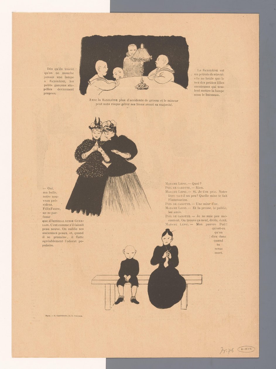Grupp människor och två präster NIB (titel på objekt) av Felix Edouard Vallotton