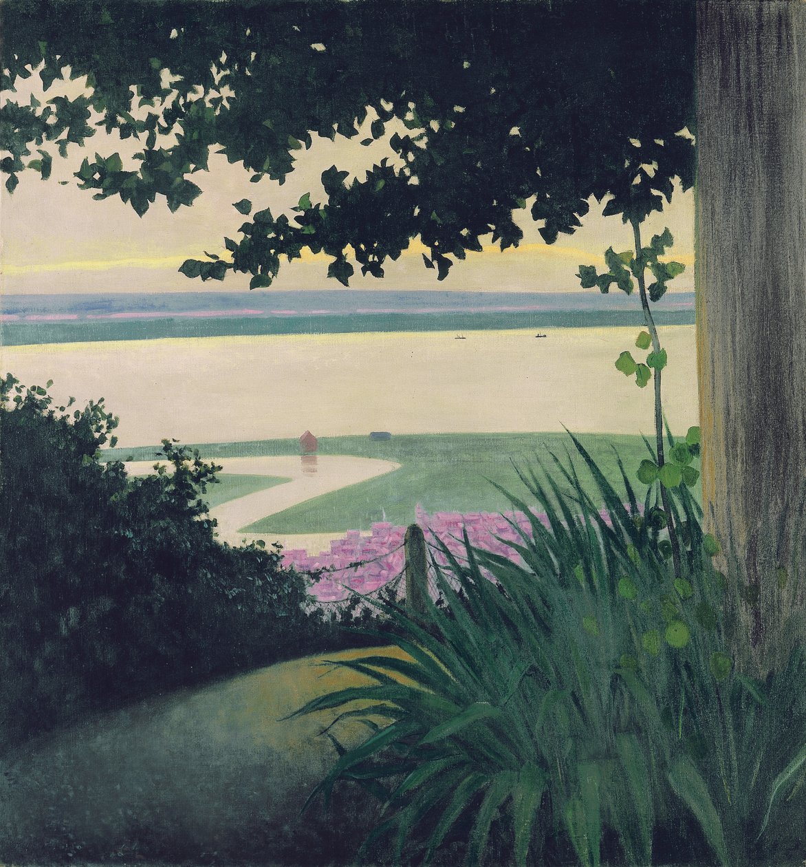 Honfleur och Seinebukten, 1910 av Felix Edouard Vallotton