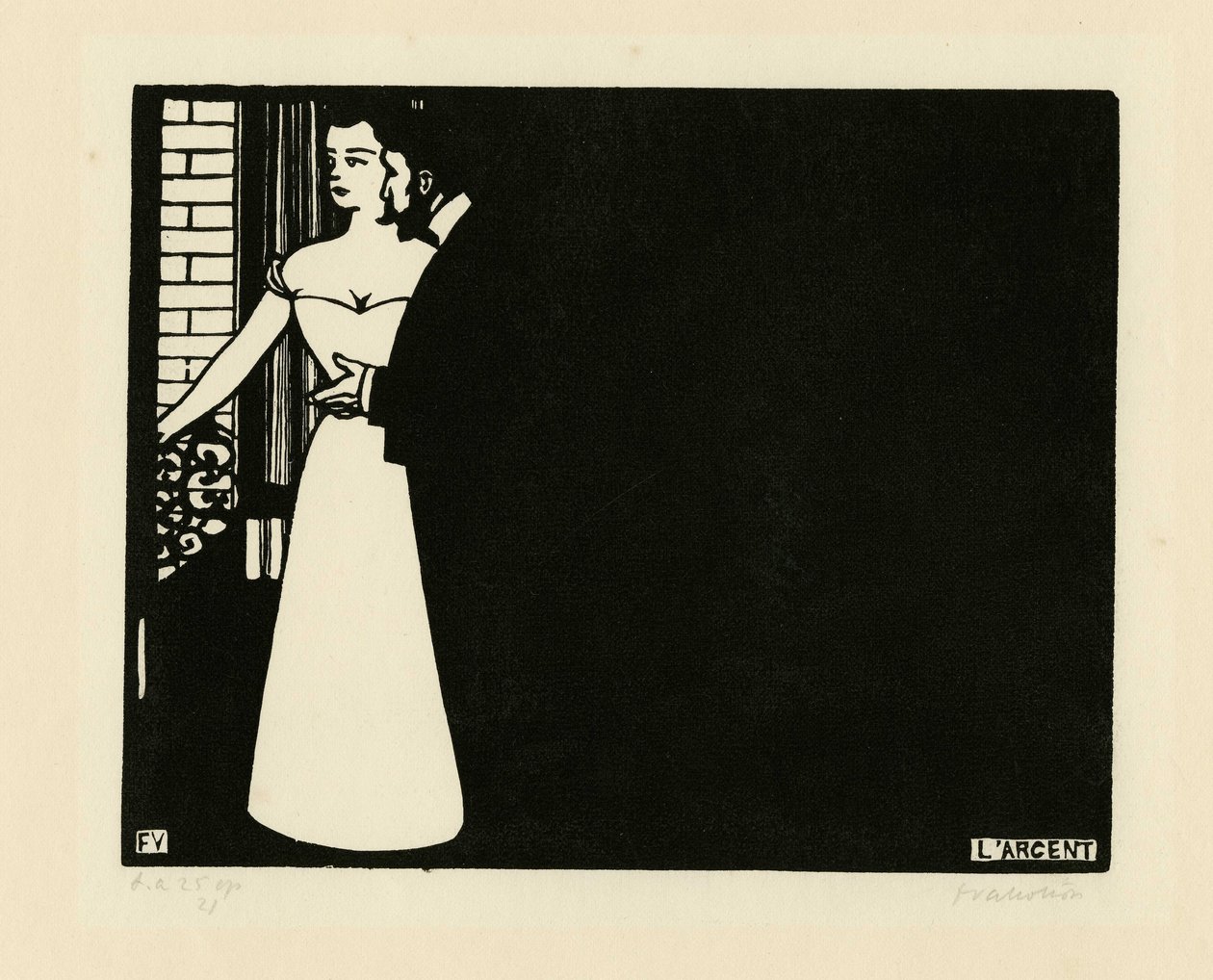Intimitet V: Money Intimacy V: Money, 1898. av Felix Edouard Vallotton