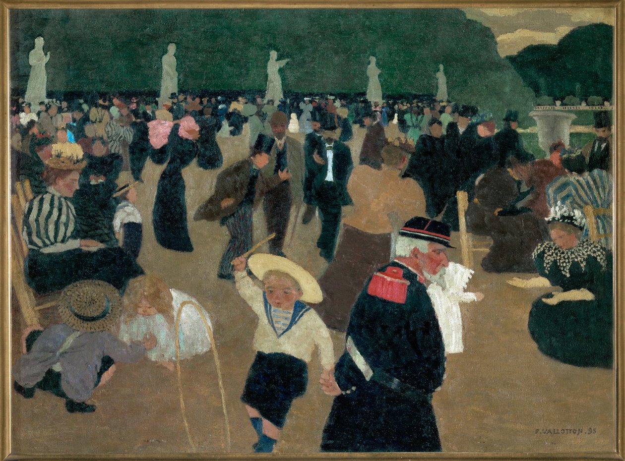 Luxemburgs trädgårdar av Felix Edouard Vallotton