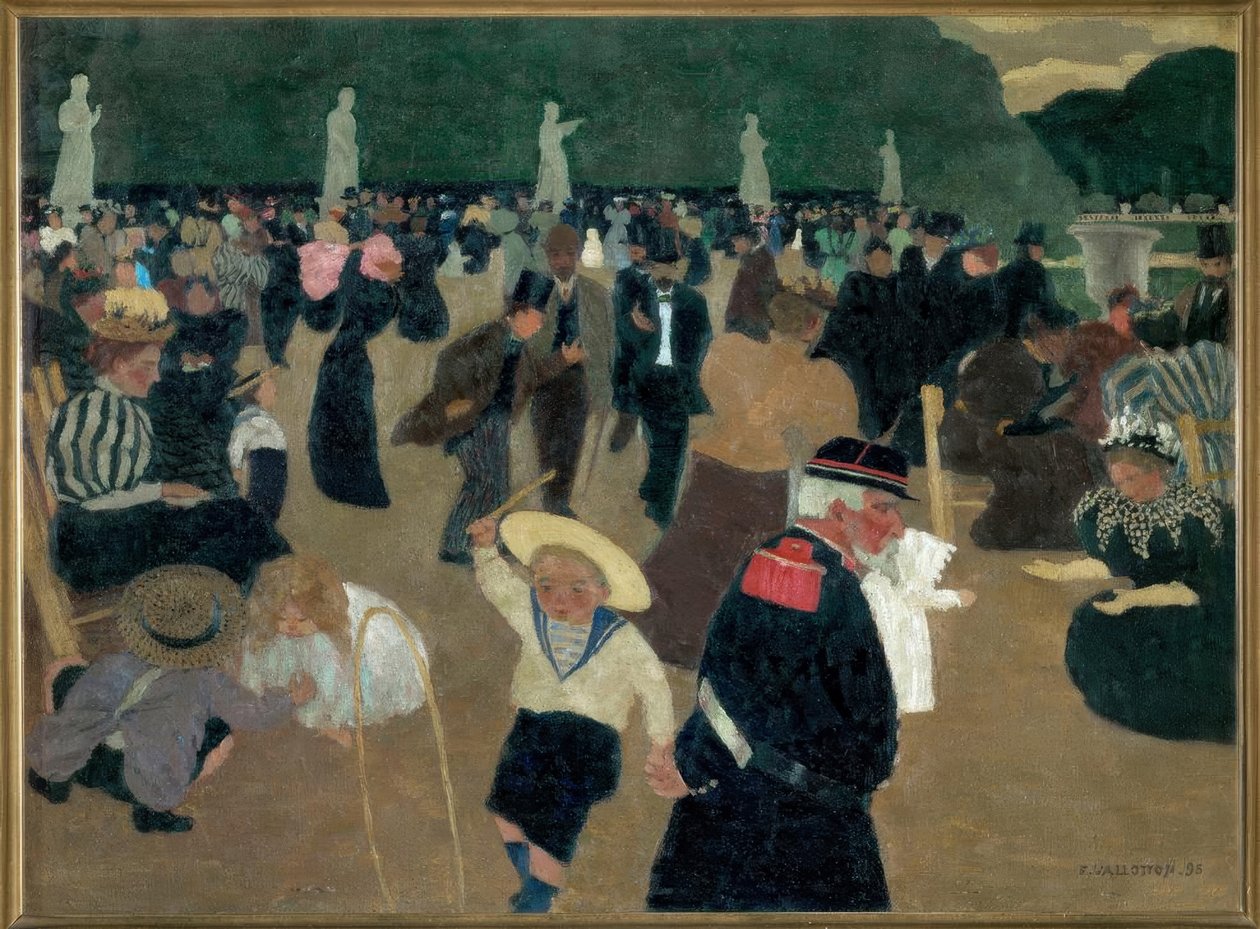 Luxemburgs trädgård av Felix Edouard Vallotton