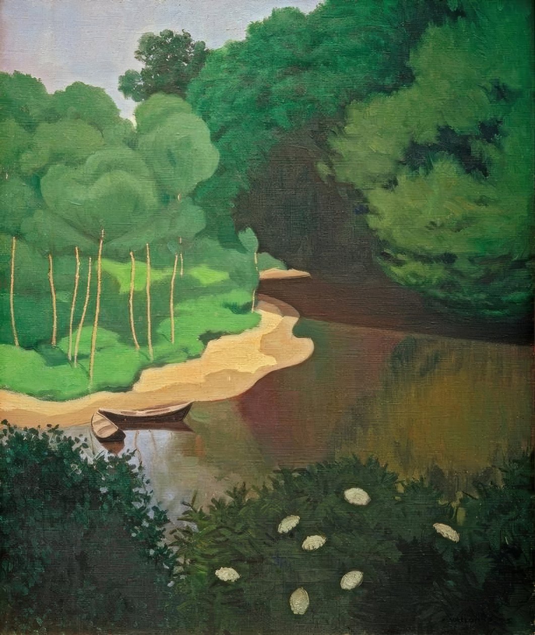 Dordogne i Carennac av Felix Edouard Vallotton