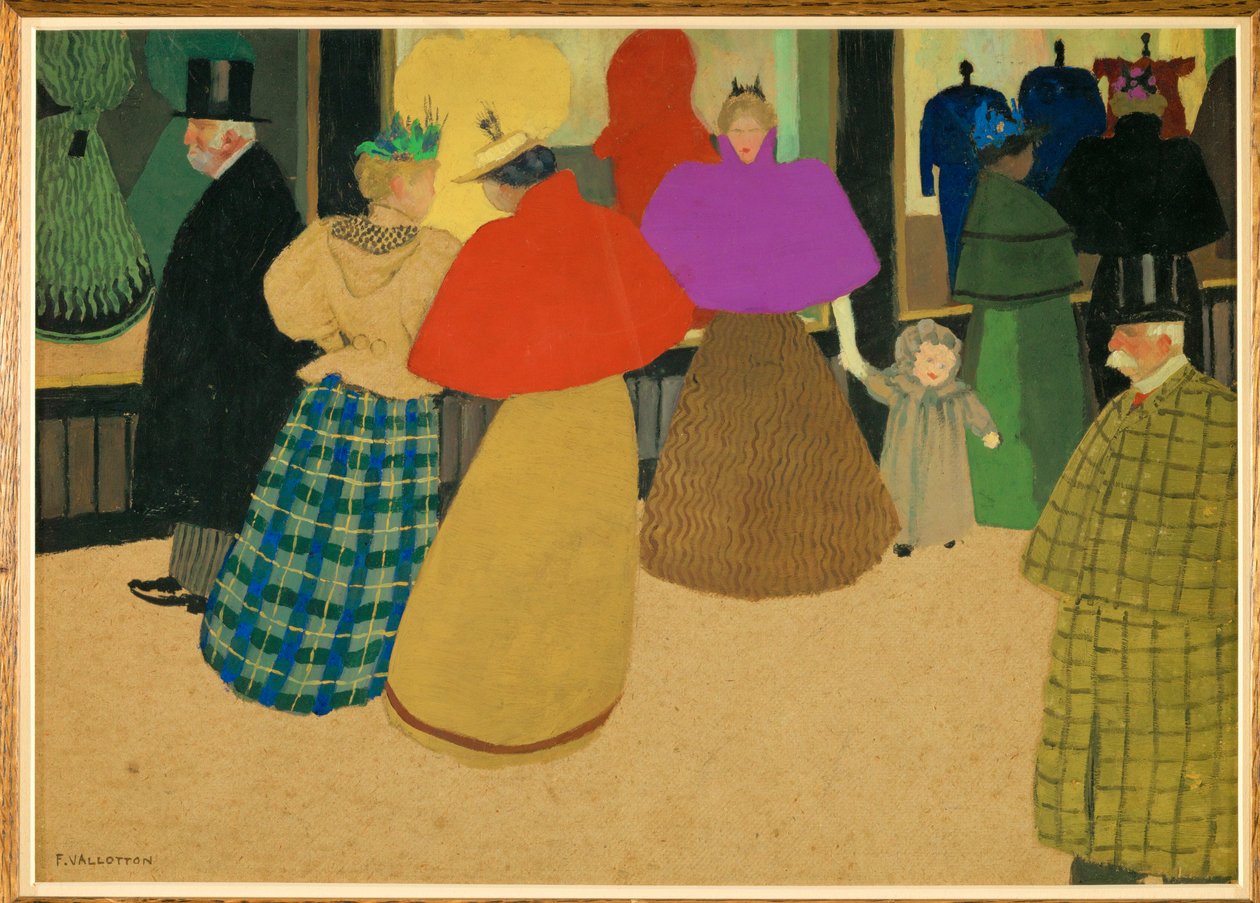 Les Passants av Felix Edouard Vallotton