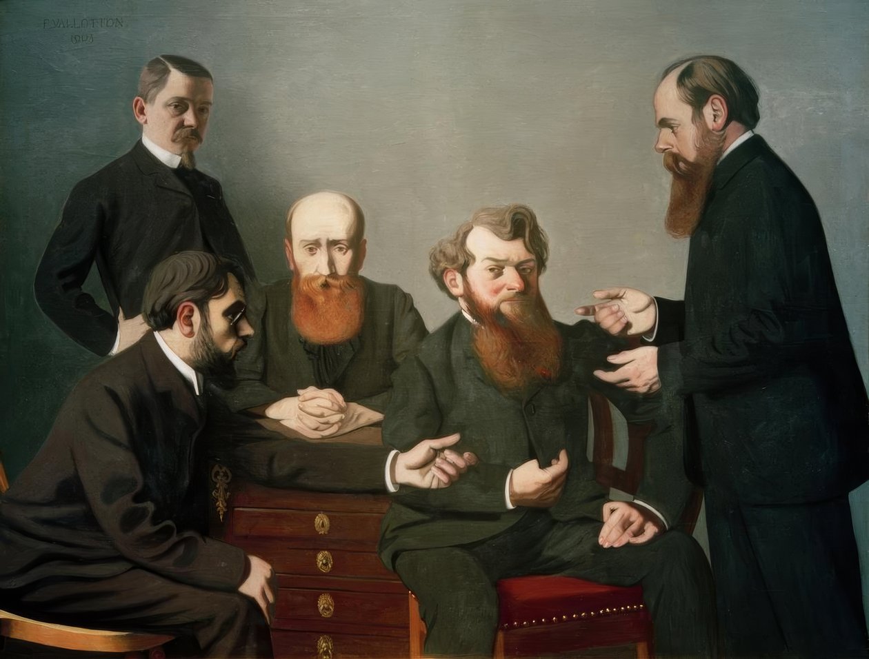 De fem målarna av Felix Edouard Vallotton