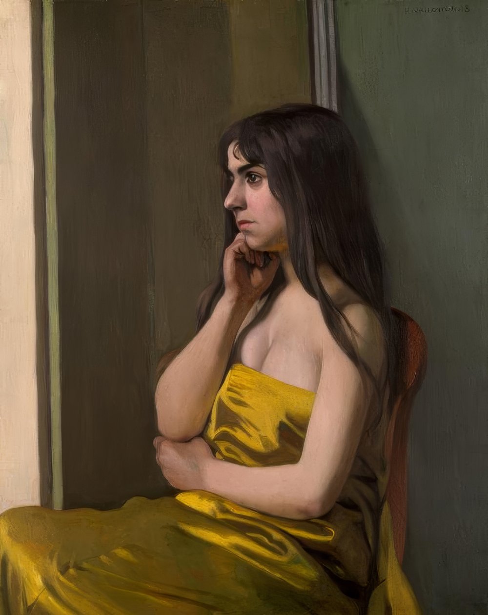 Det gula tyget av Felix Edouard Vallotton
