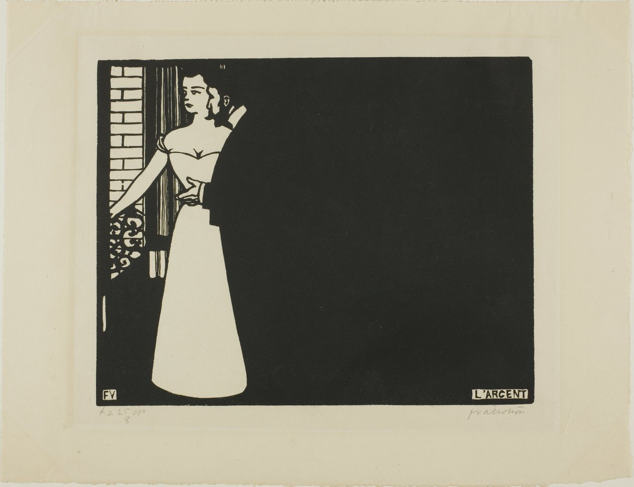 Pengar, tallrik fem från Intimacies av Felix Edouard Vallotton