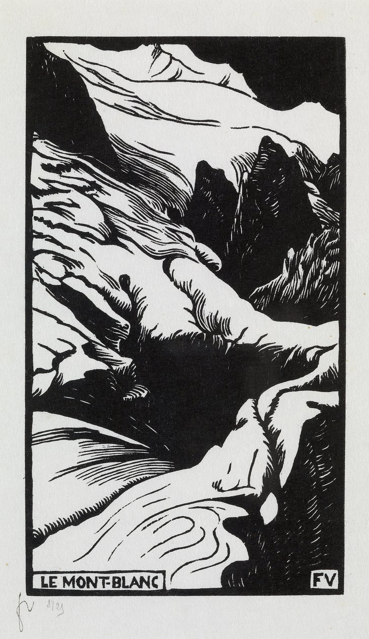 Mont-Blanc, 1892 av Felix Edouard Vallotton