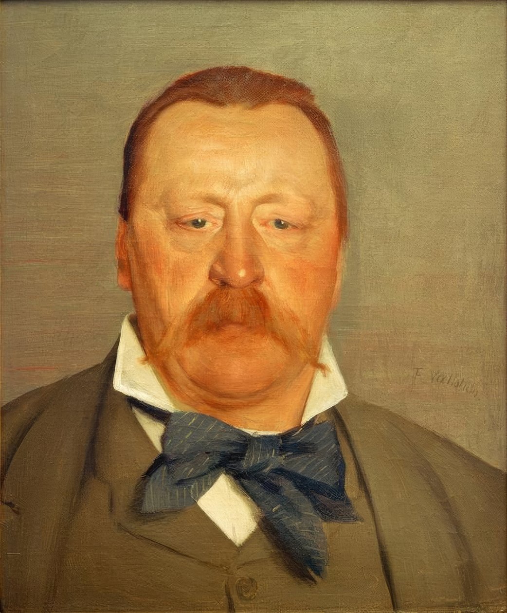 Porträtt av Monsieur Alfred Delisle av Felix Edouard Vallotton