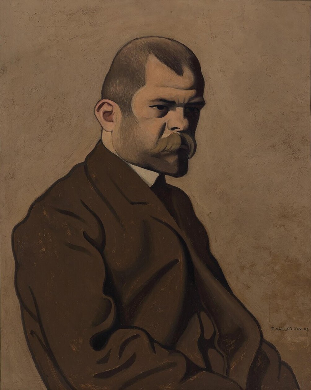 Porträtt av Ambroise Vollard 1865-1939, 1902. av Felix Edouard Vallotton