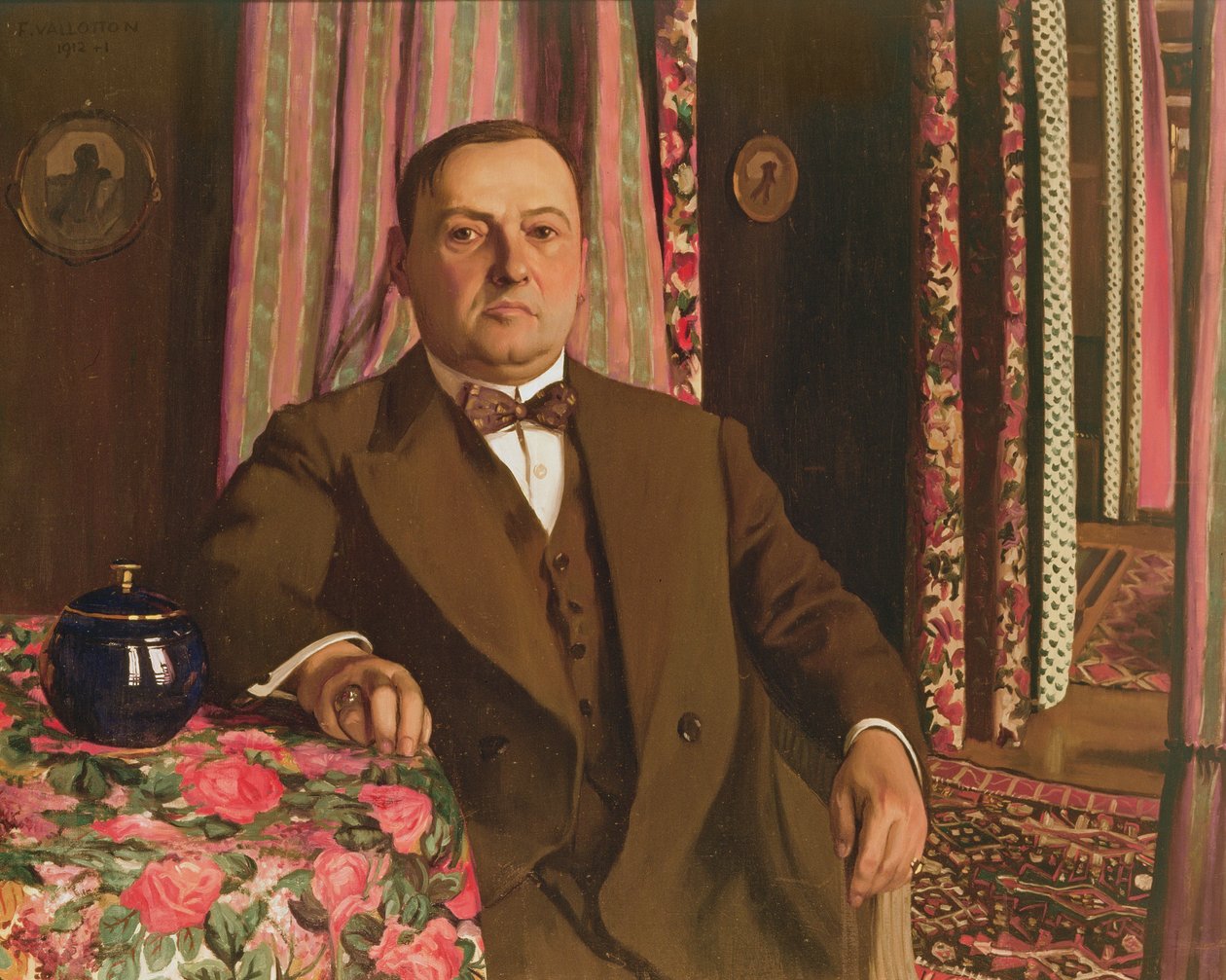 Porträtt av Georg E. Haasen, 1913 av Felix Edouard Vallotton
