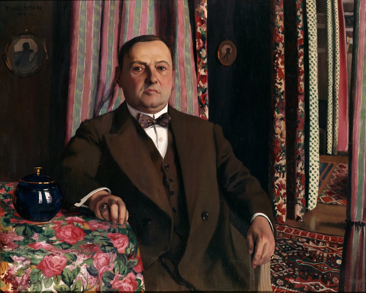 Porträtt av Georges Haasen, 1913 av Felix Edouard Vallotton