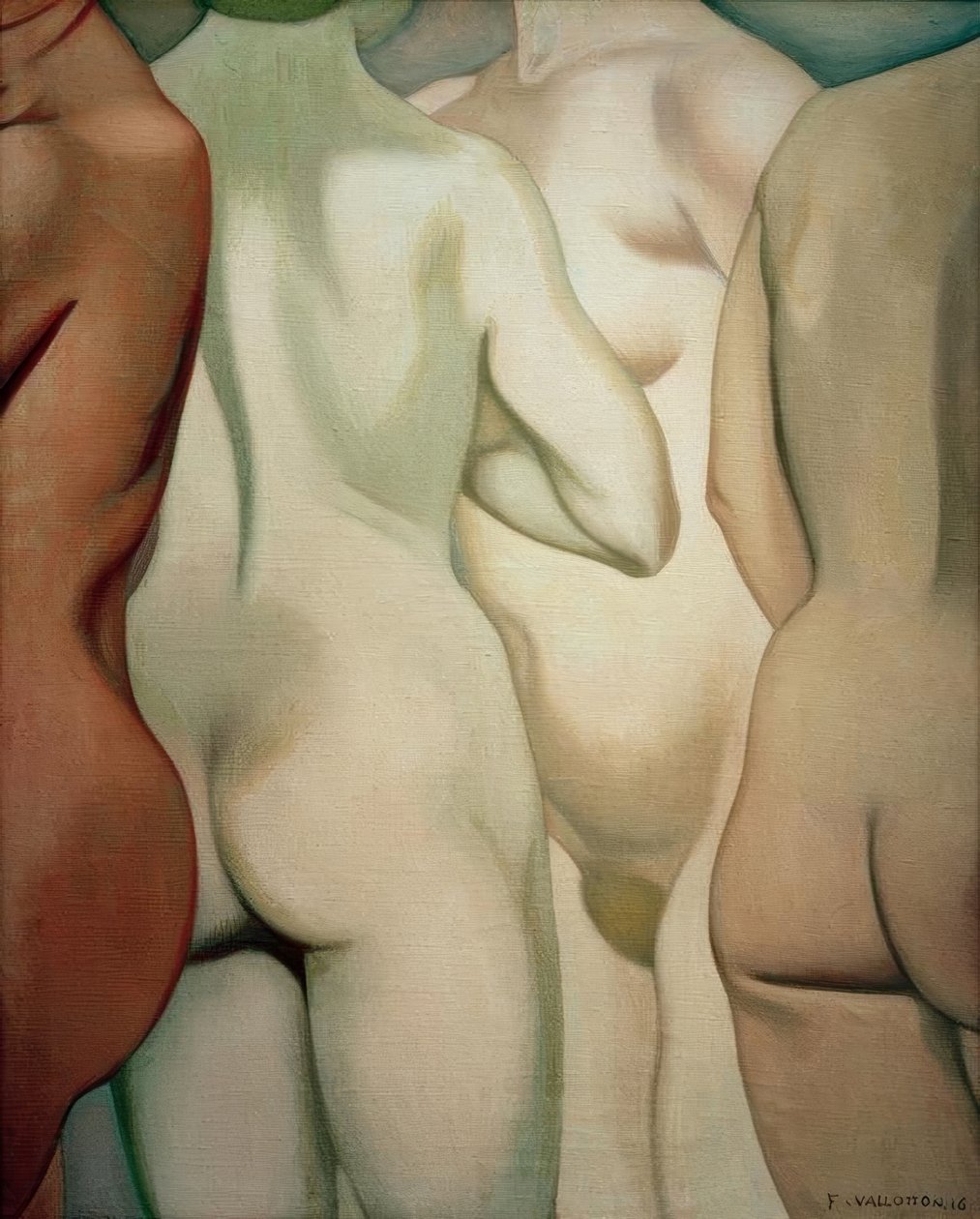 Fyra överkroppar av Felix Edouard Vallotton