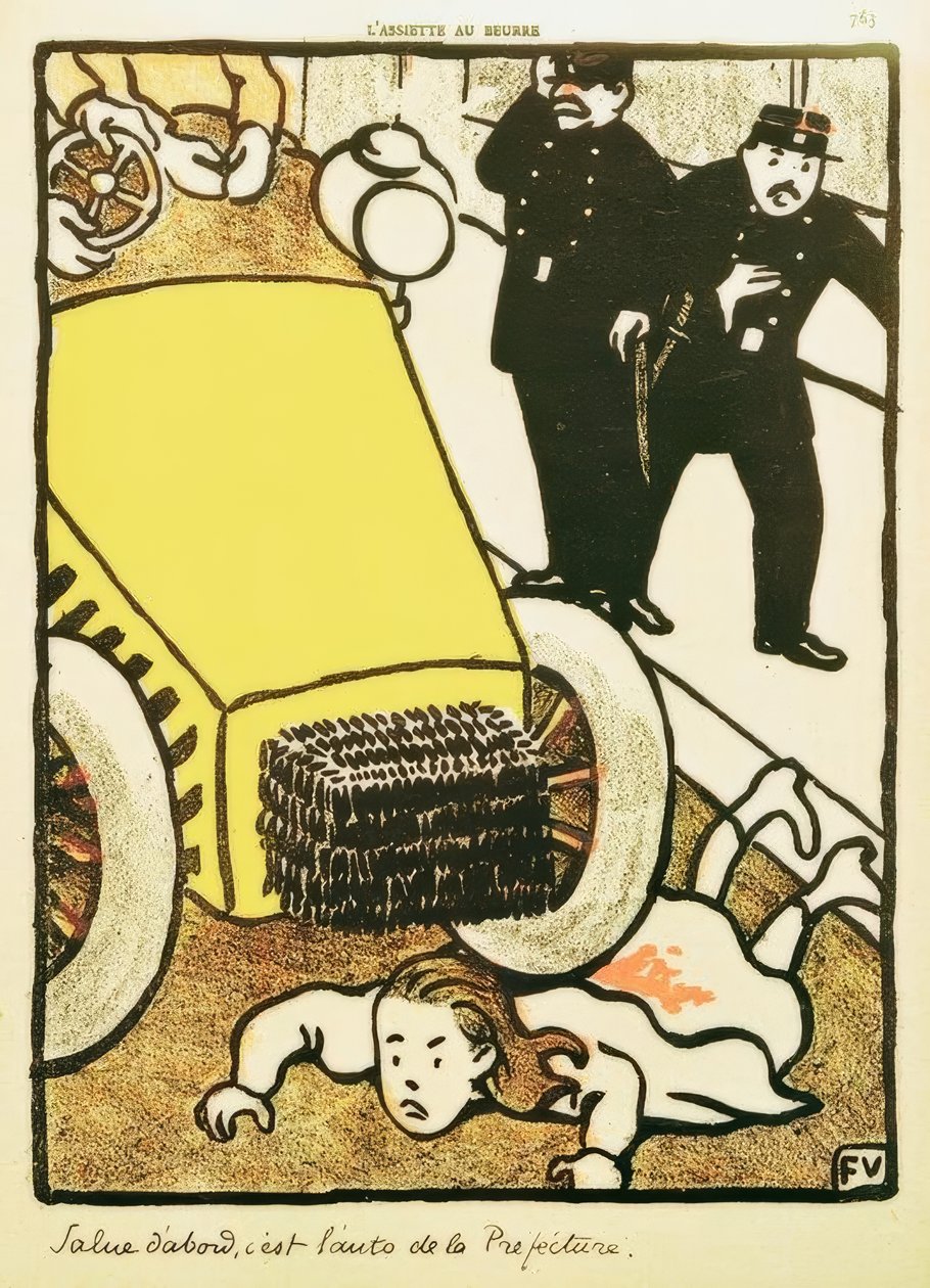 Säg hej, det är prefektursbilen! av Felix Edouard Vallotton