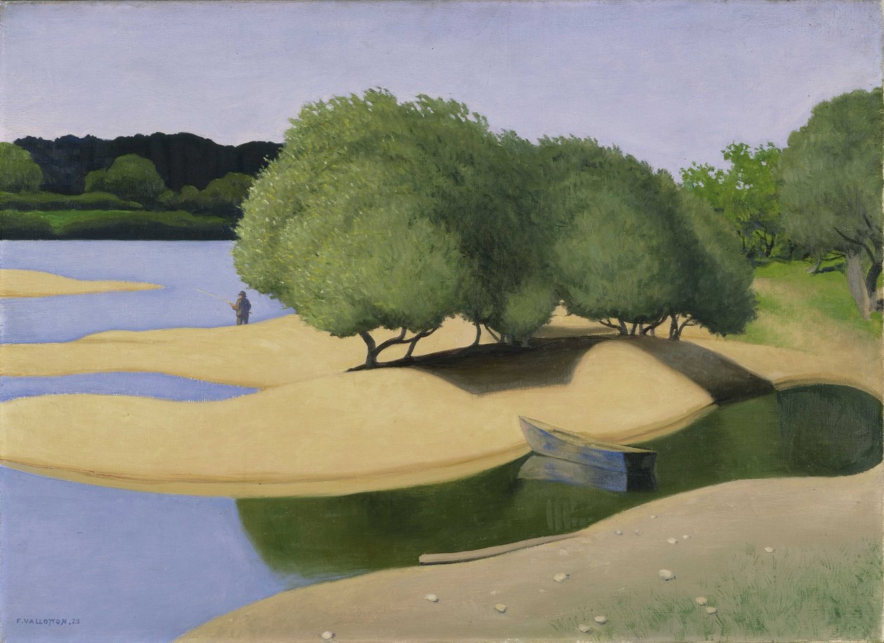 Sandbankar på Loire av Felix Edouard Vallotton