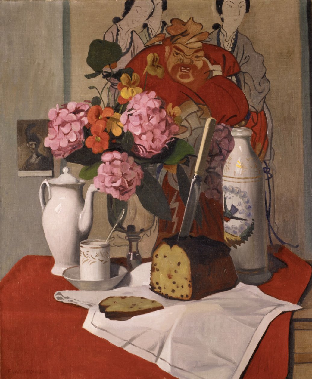 Stilleben med blommor, 1925 av Felix Edouard Vallotton