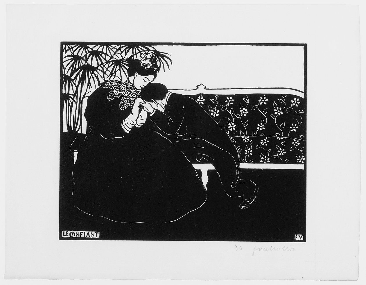 The Confidante, 1895 av Felix Edouard Vallotton