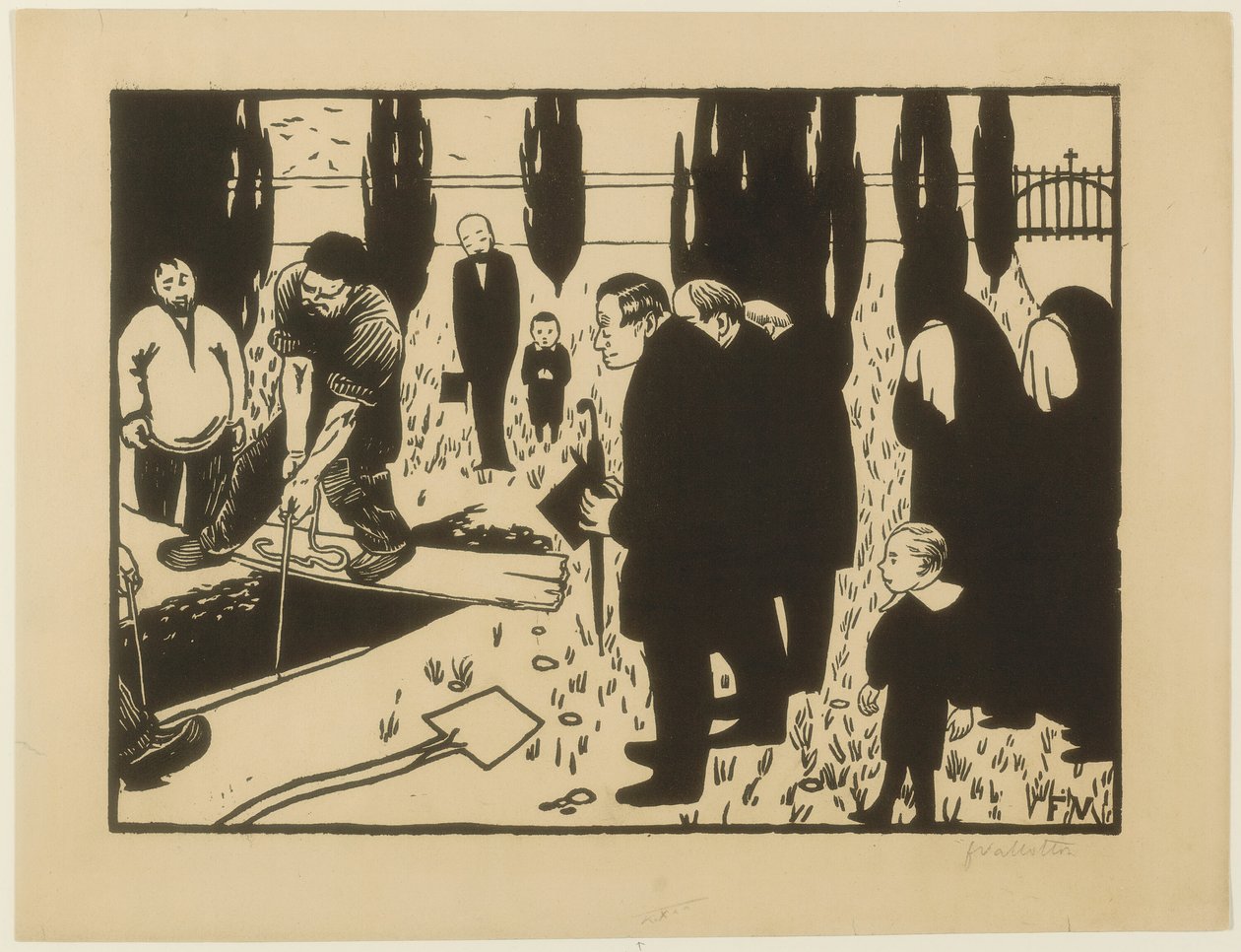 Begravningen av Felix Edouard Vallotton