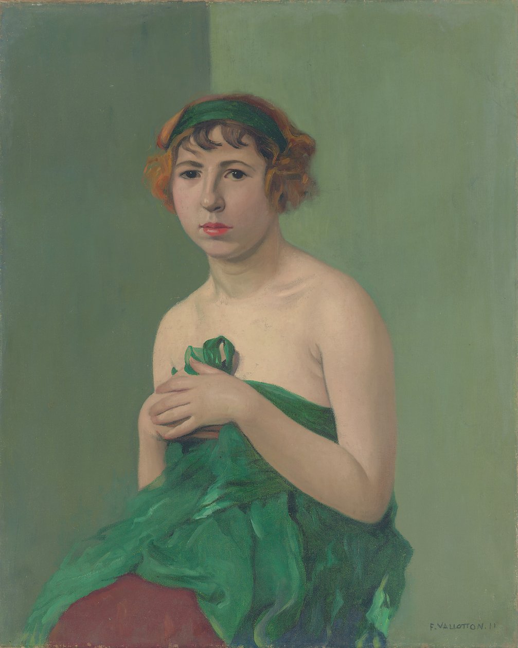 Det gröna bandet, 1911 av Felix Edouard Vallotton