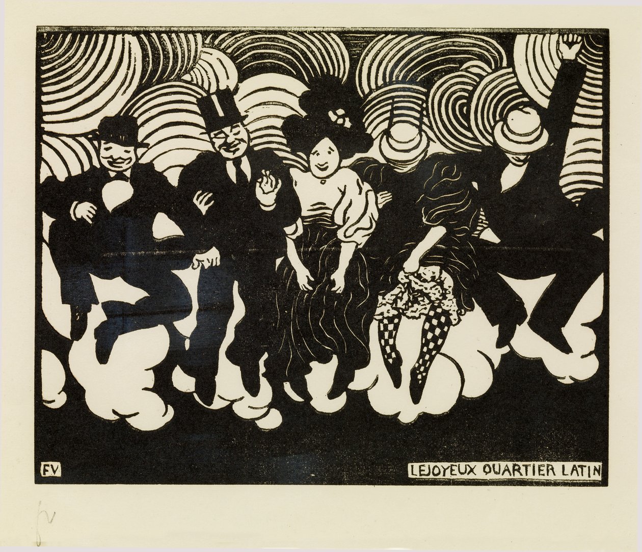 Lyckliga Latinkvarteret av Felix Edouard Vallotton