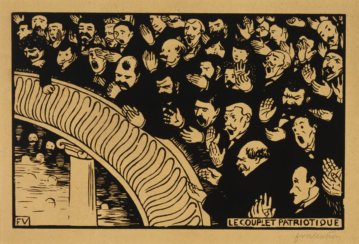Den patriotiska Ditty av Felix Edouard Vallotton