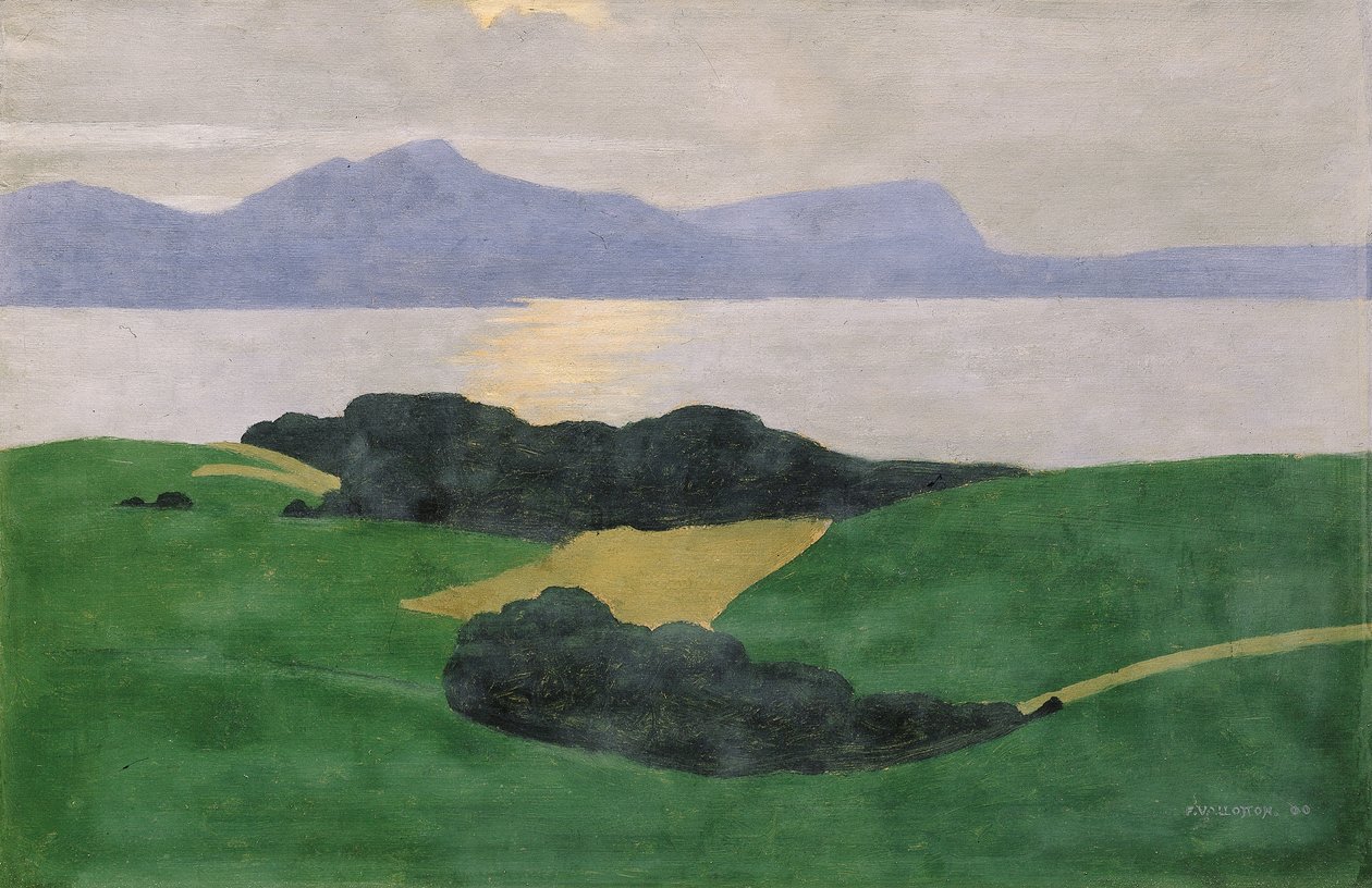 Saleve och sjön, 1900 av Felix Edouard Vallotton
