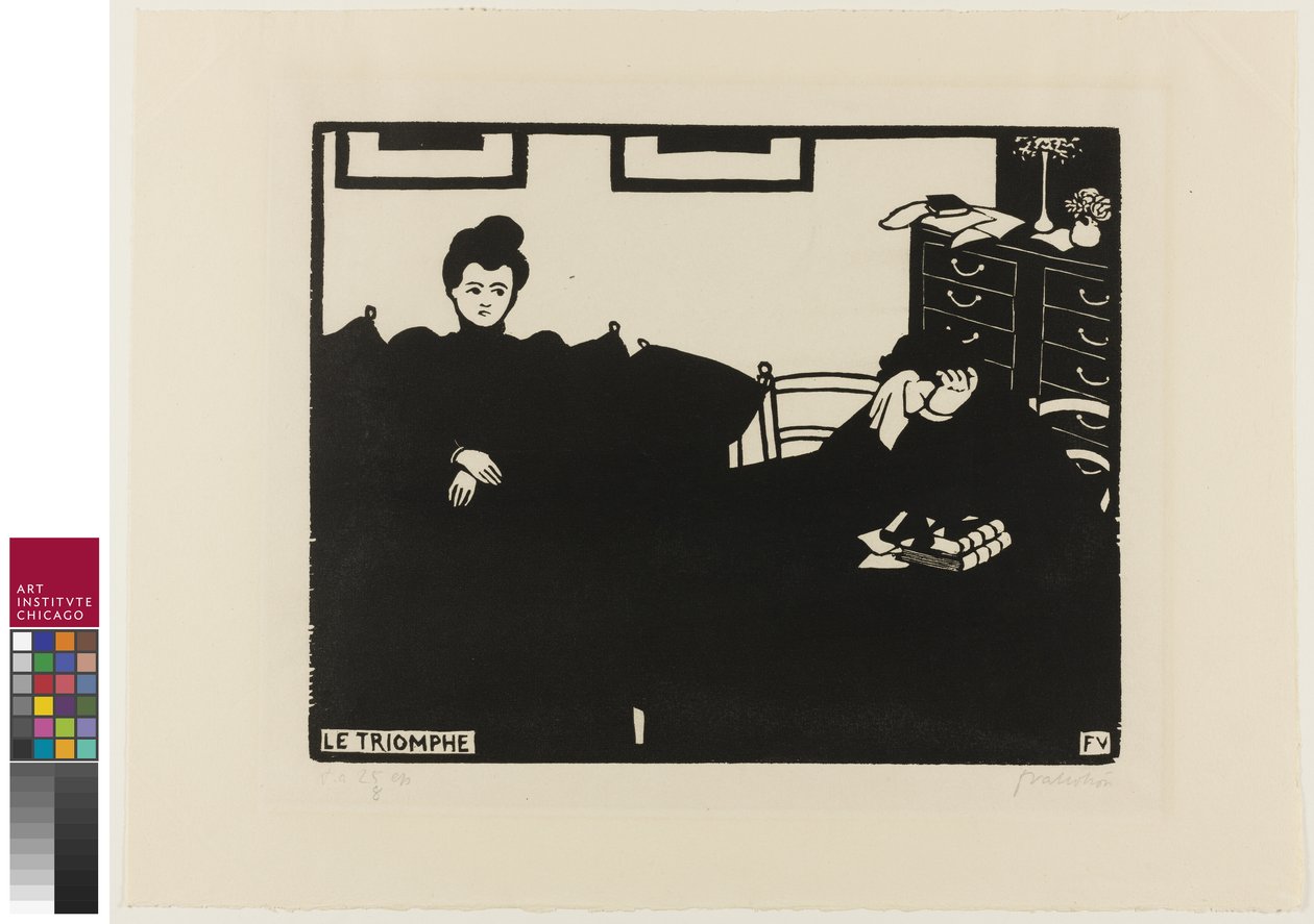 The Triumph, tallrik två från Intimacies, 1898 av Felix Edouard Vallotton