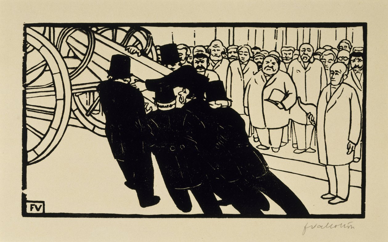 The Undertakers av Felix Edouard Vallotton
