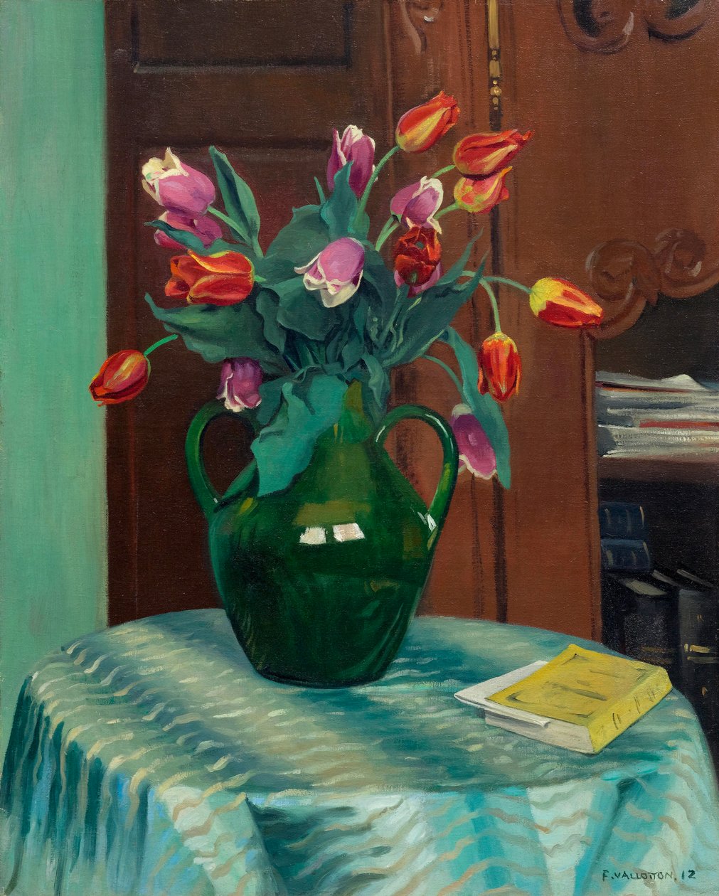 Rosa och röda tulpaner Rosa och röda tulpaner, 1912. av Felix Edouard Vallotton