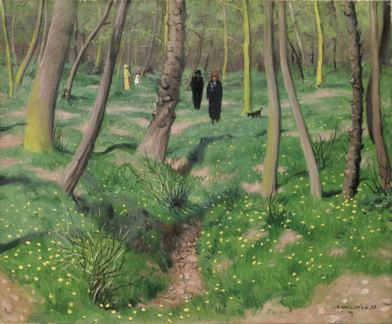 Undervegetation våren 1923 av Felix Edouard Vallotton