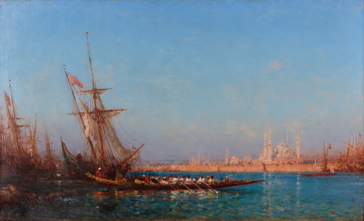 Utsikt över Istanbul, andra hälften av 1800-talet. av Félix Ziem