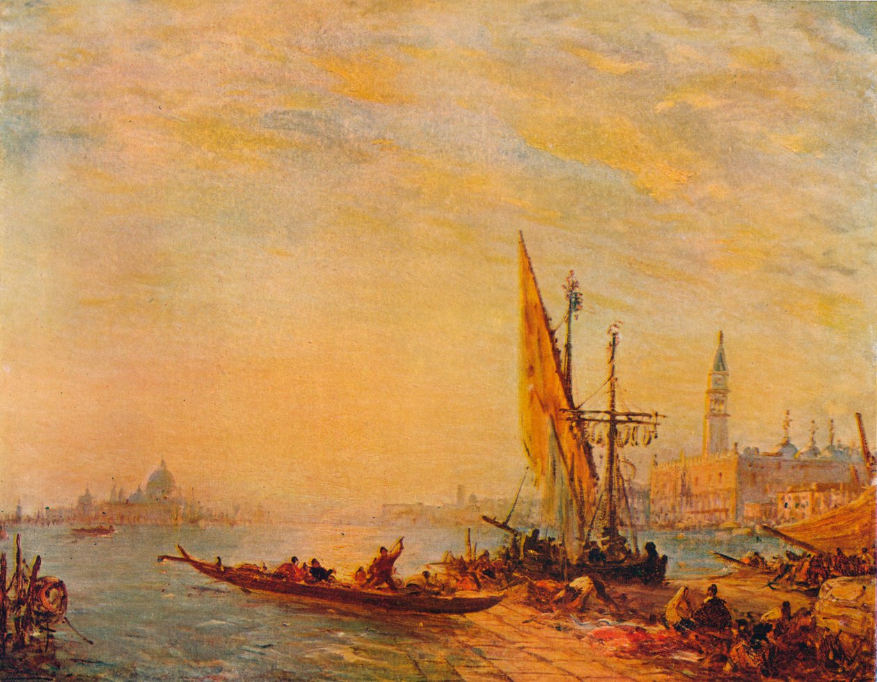 Ingången till Canal Grande, Venedig, c1875 av Félix Ziem